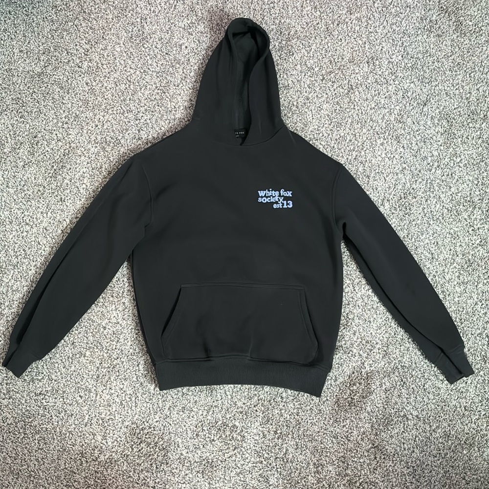 White fox hoodie